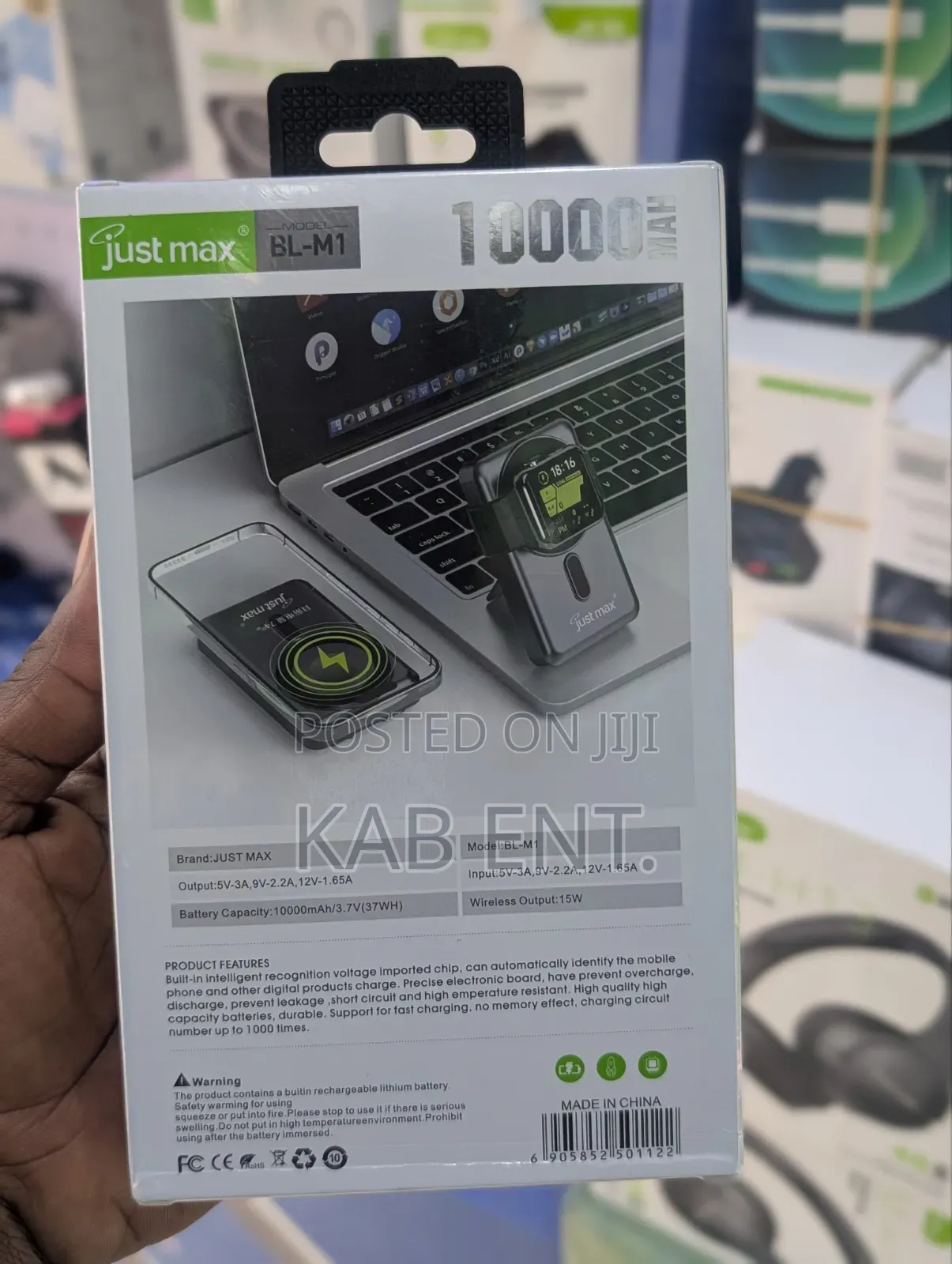 Justmax Wireless Powerbank