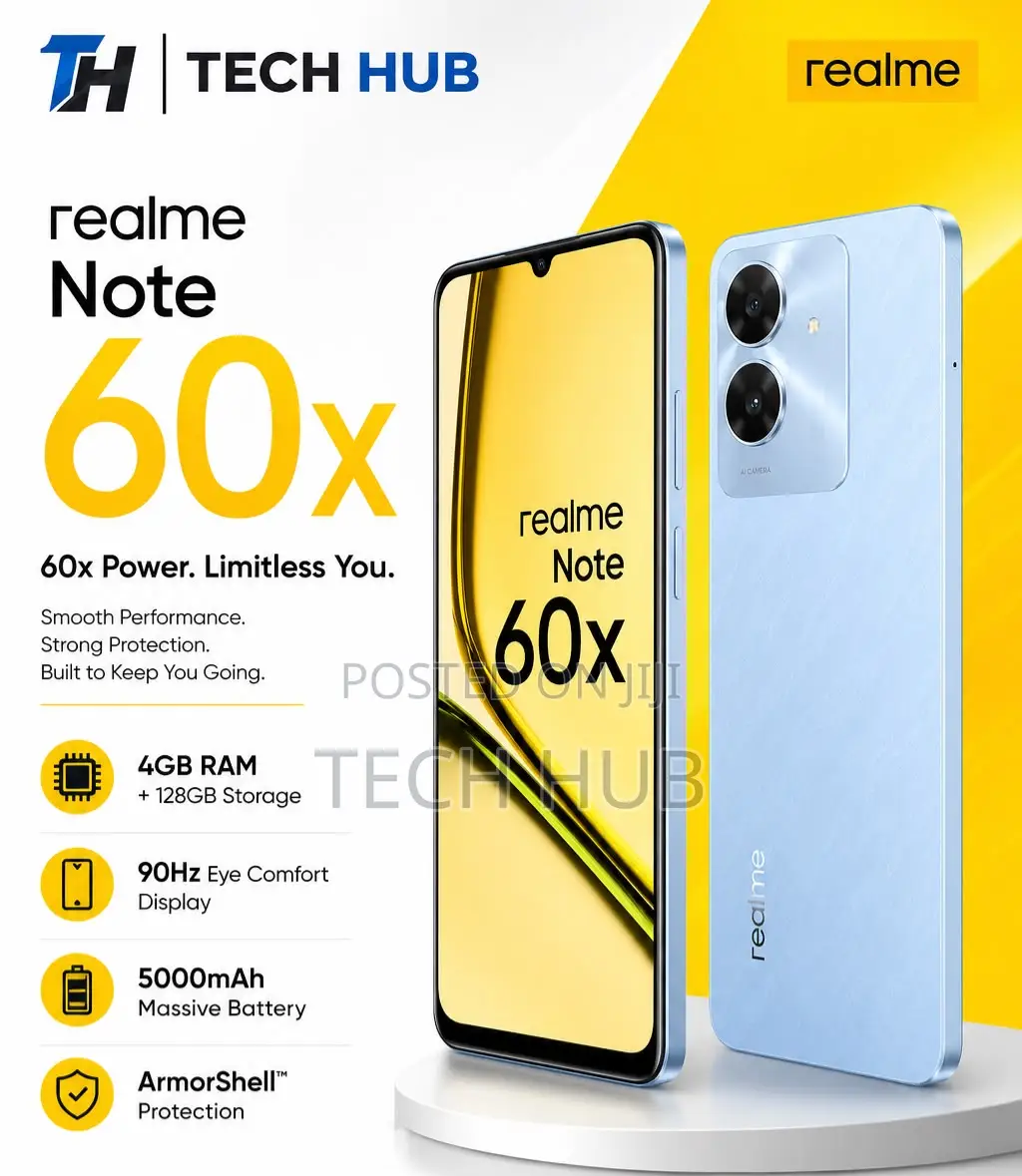 New Realme Note 60x 128 GB Black