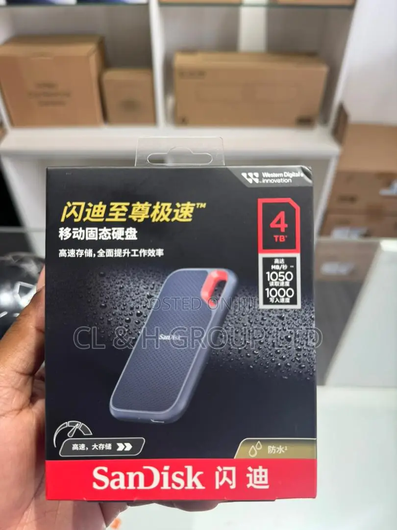 4tb Sandisk Extreme Portable SSD Drive 1050 Mb/S