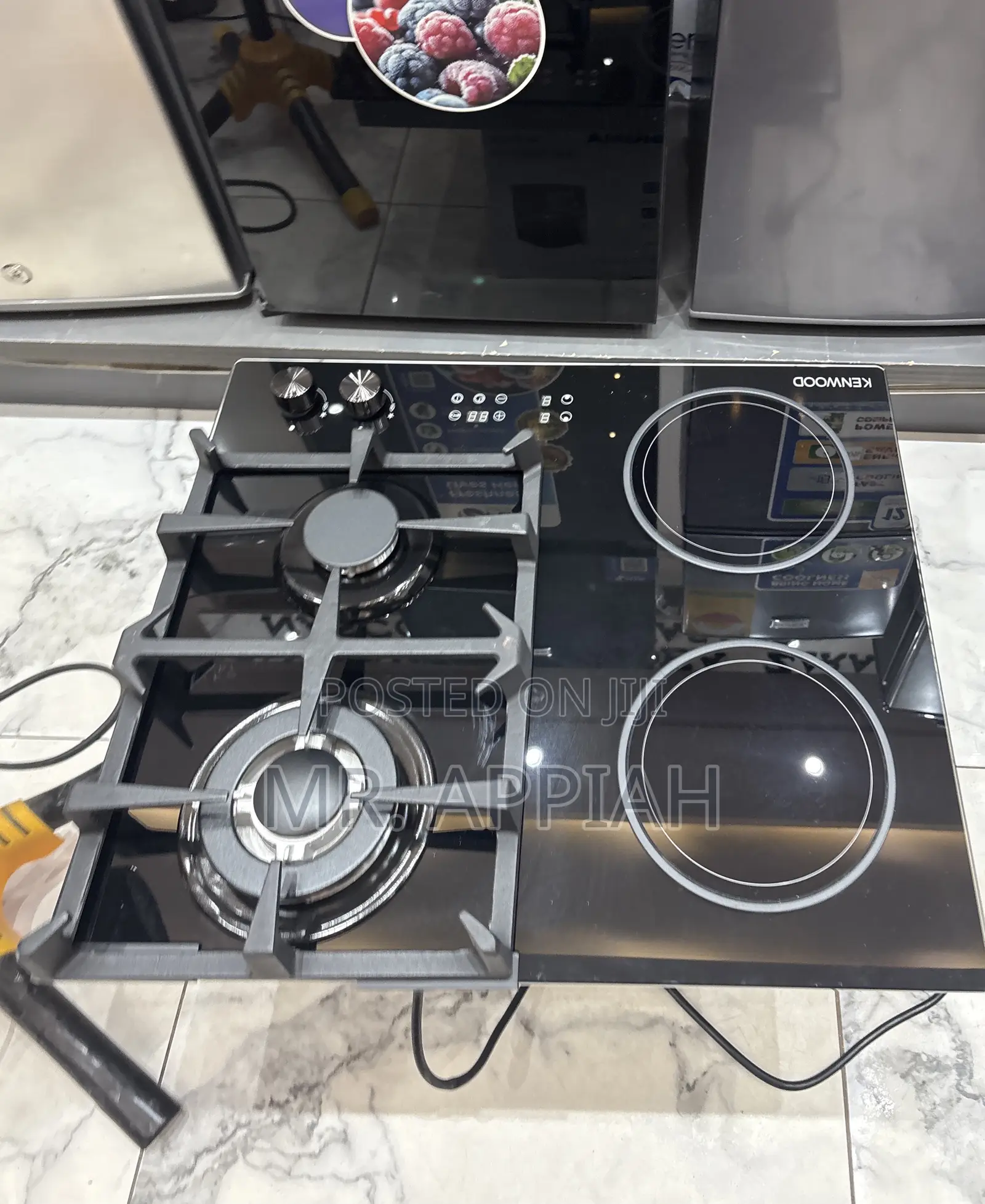 Check Out Kenwood 2 Gas + 2 Electric Built in Hob(Black)Tempered Glass