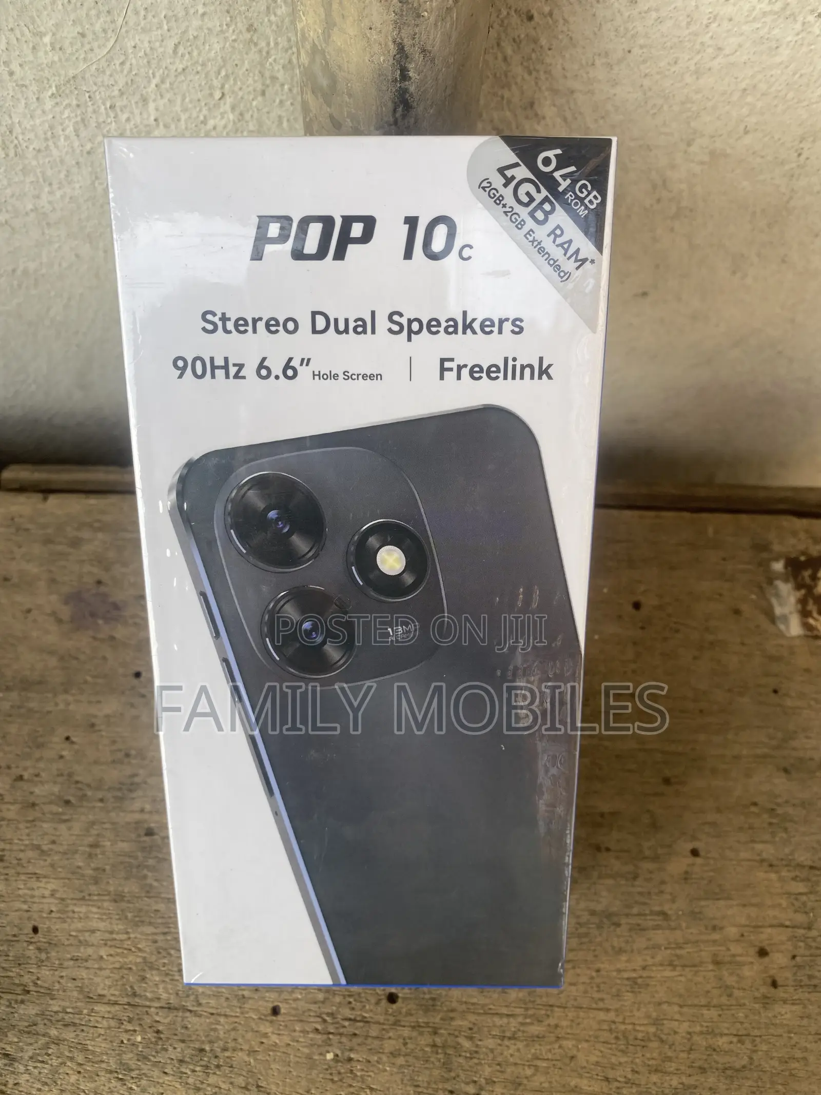 New Tecno Pop 10C 64 GB Black