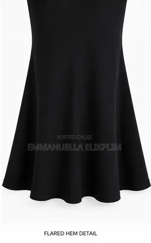 Black Long Sleeve Midi Dress