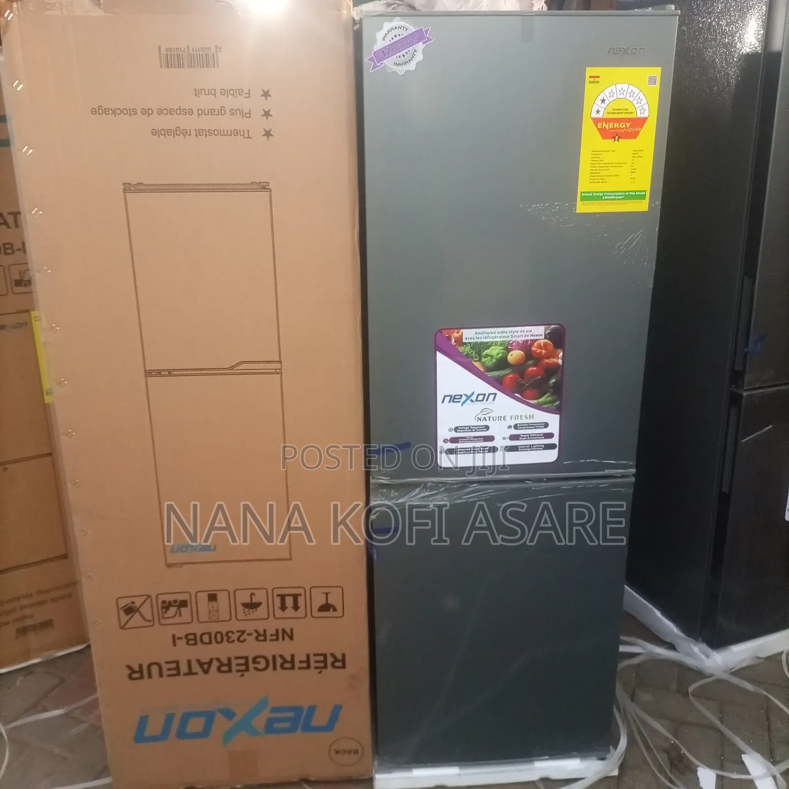 Nexon 185litres Buttom Freezer Refrigerator