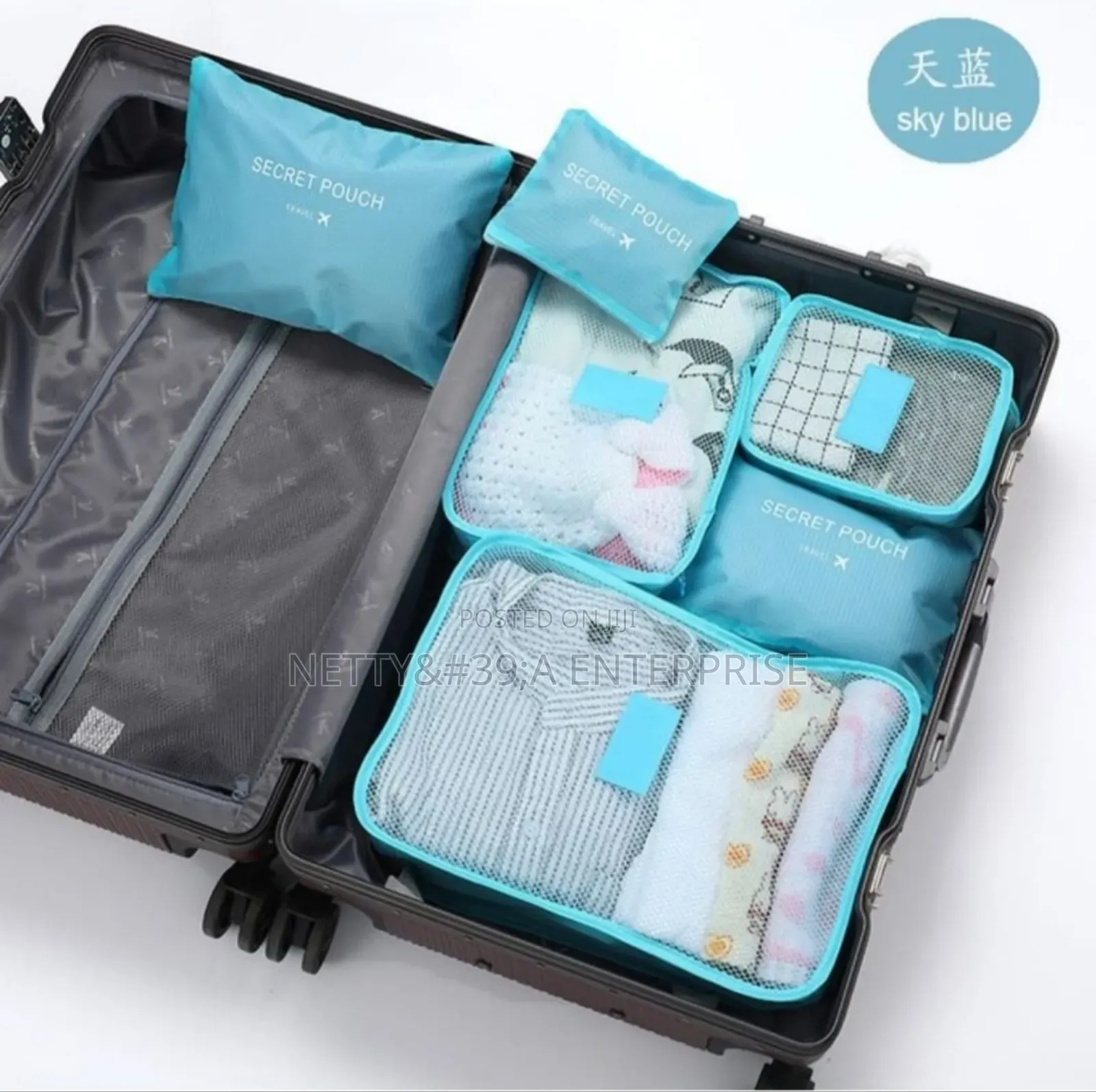 6pc Travel Pouch/Cubes