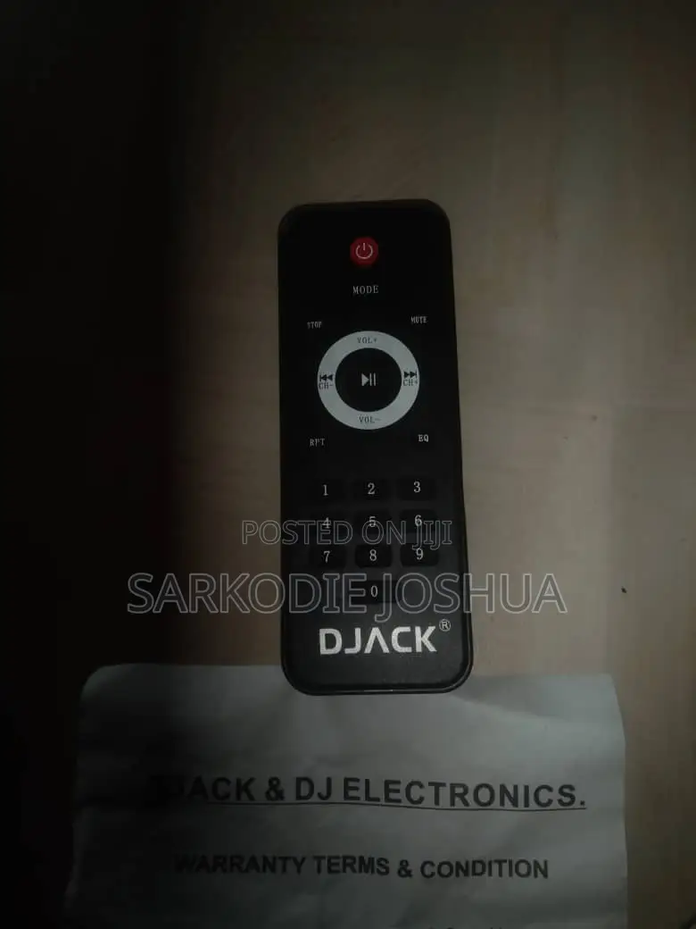 Djack Speaker With Remote and Base Bar.