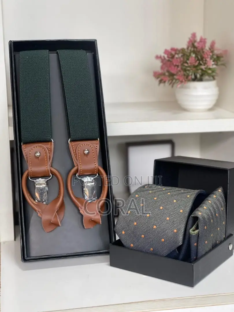 Tie and Suspender Set
