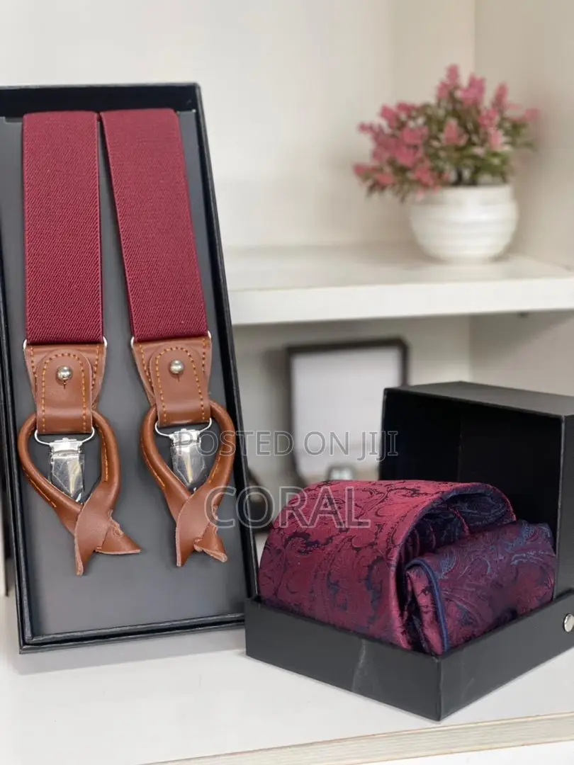 Tie and Suspender Set