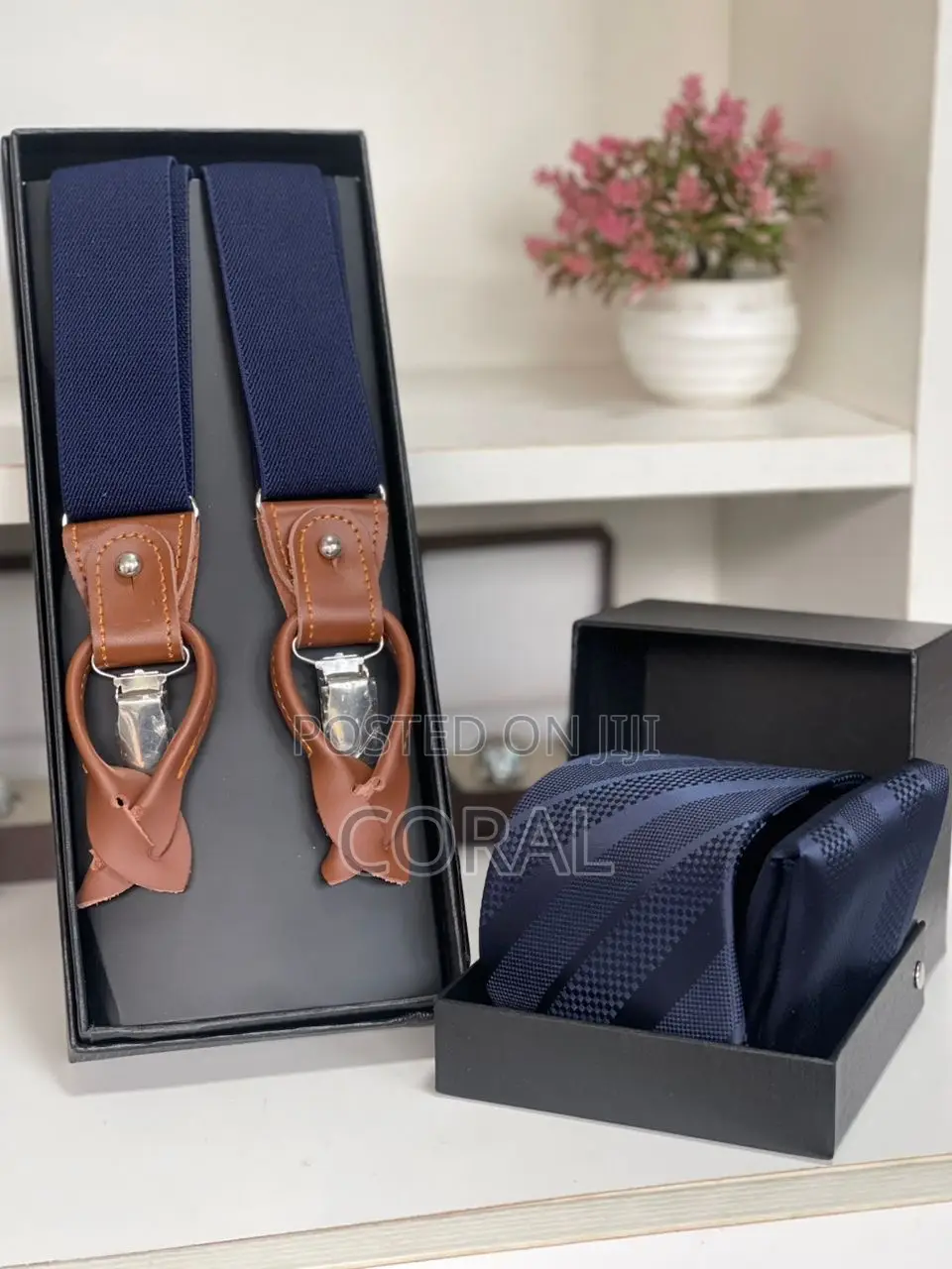 Tie and Suspender Set