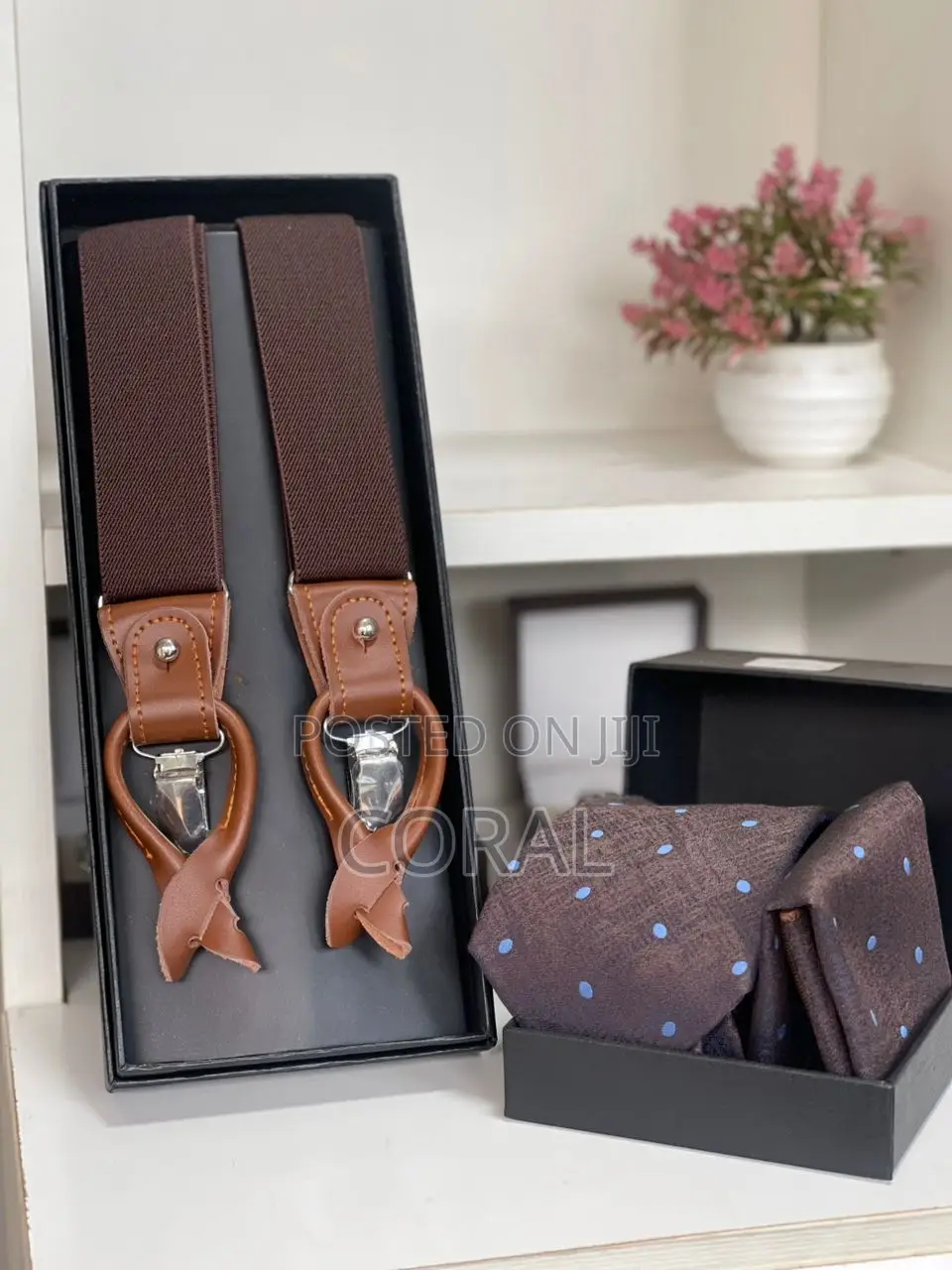 Tie and Suspender Set
