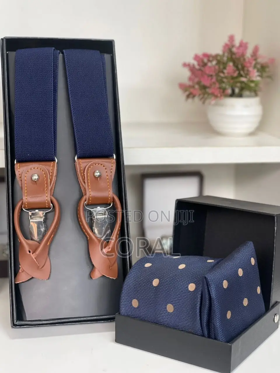 Tie and Suspender Set