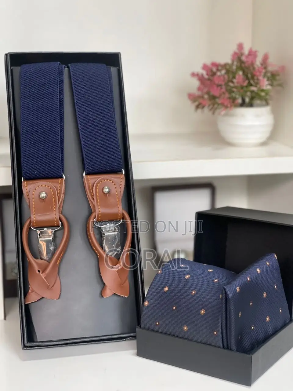 Tie and Suspender Set
