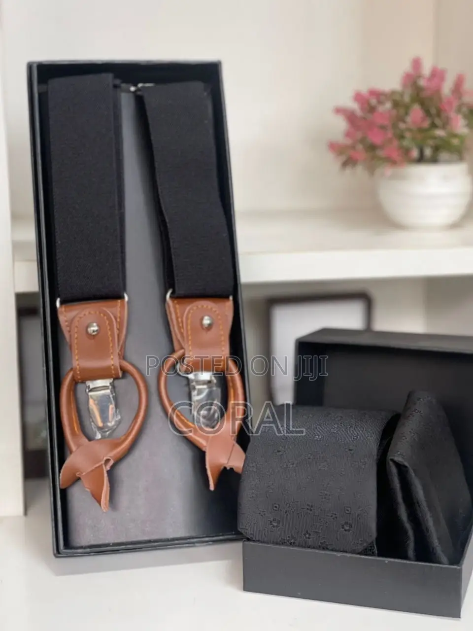 Tie and Suspender Set