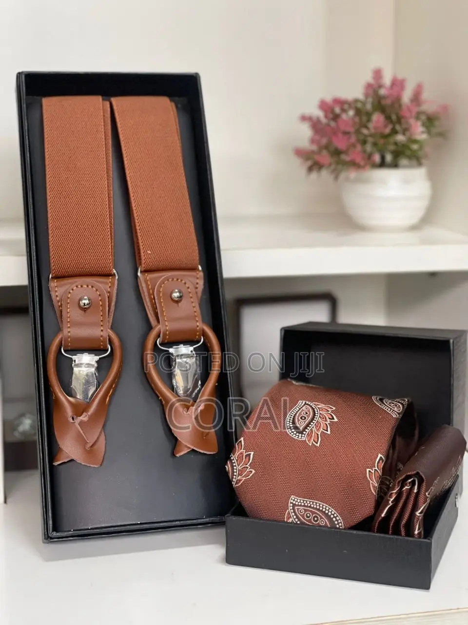 Tie and Suspender Set