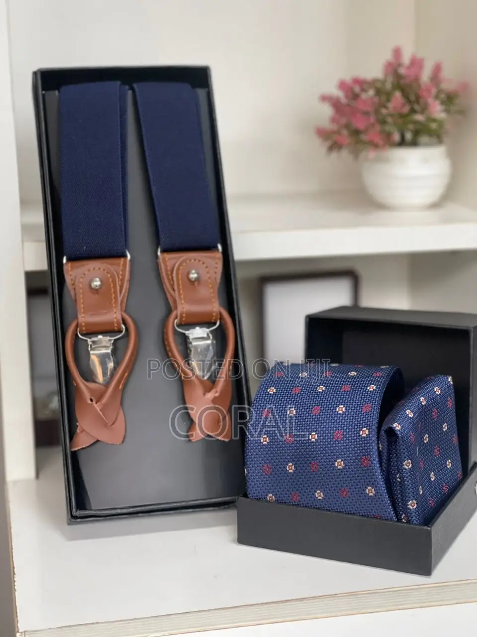 Tie and Suspender Set