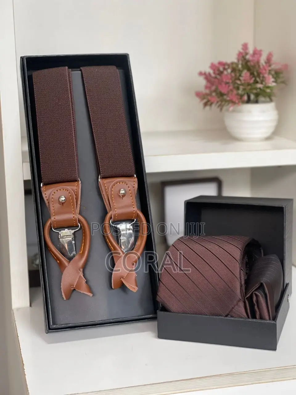 Tie and Suspender Set