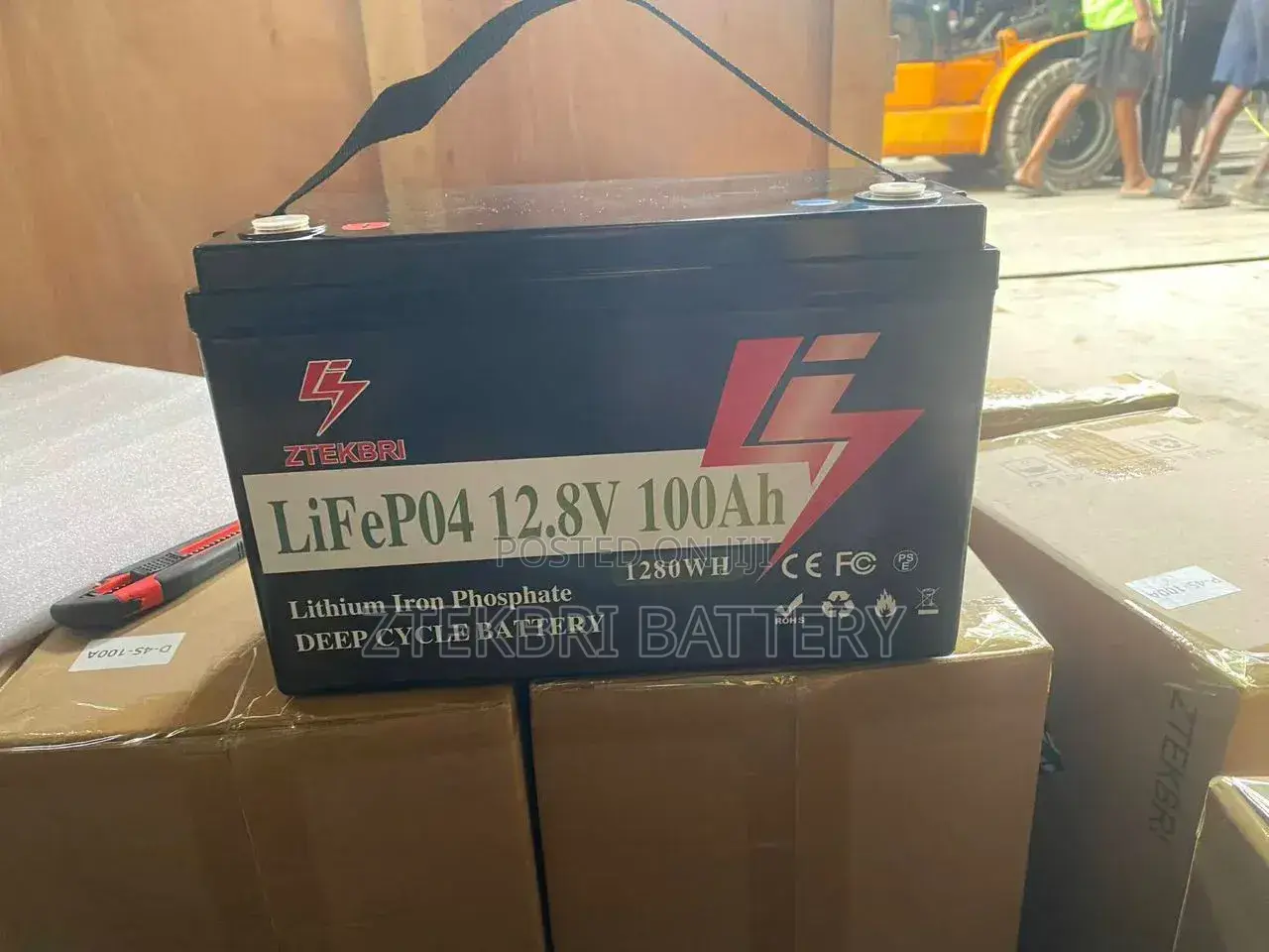 Ztekbri 12 v 100ah Lifepo4 Lithium Iron Phosphate Deep Cycle Battery