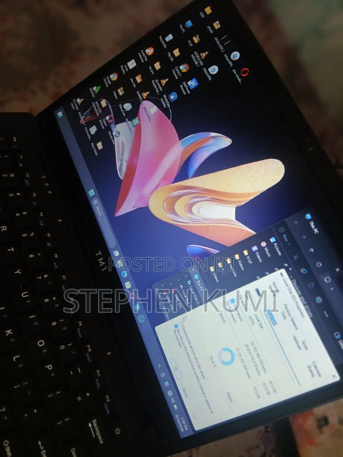 Laptop 4GB HDD+SSD 40GB