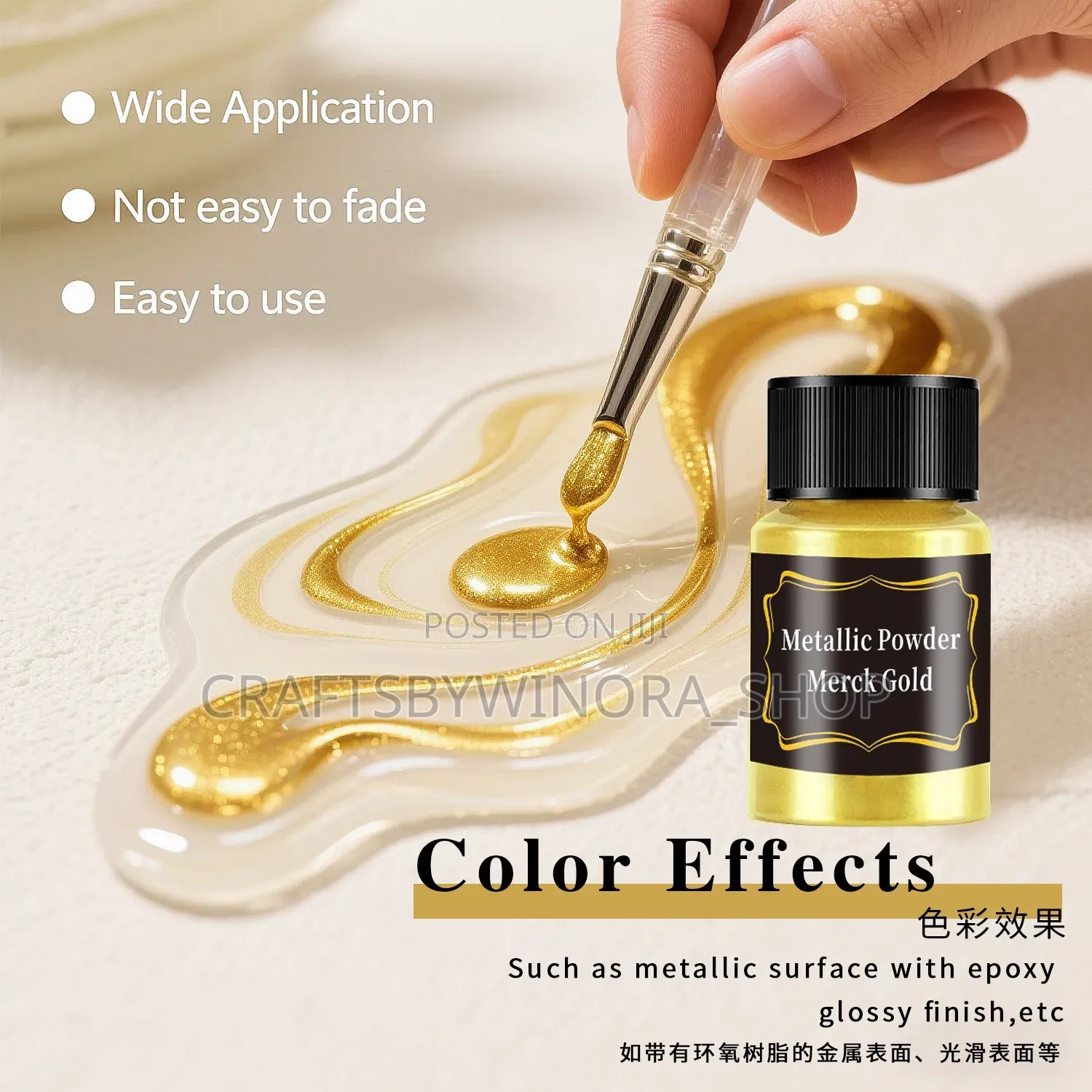 Metallic Pigment Powder for Resin Artwork