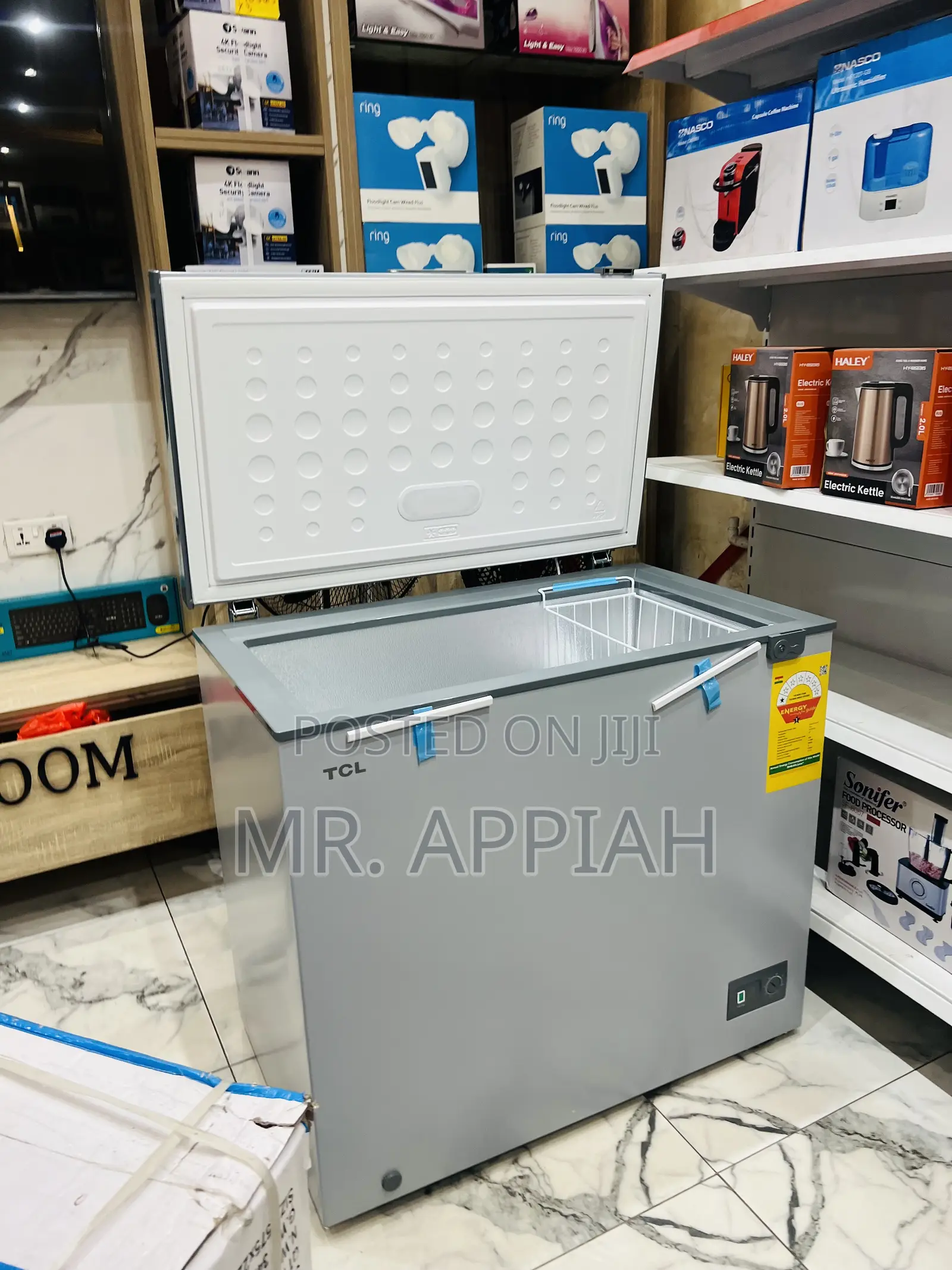 Single Door TCL 200liters Electric Chest Freezer(Gray) 