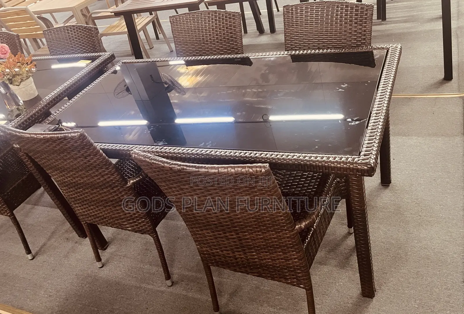 Outdoor/ Garden 4 Seater Dining Table Set
