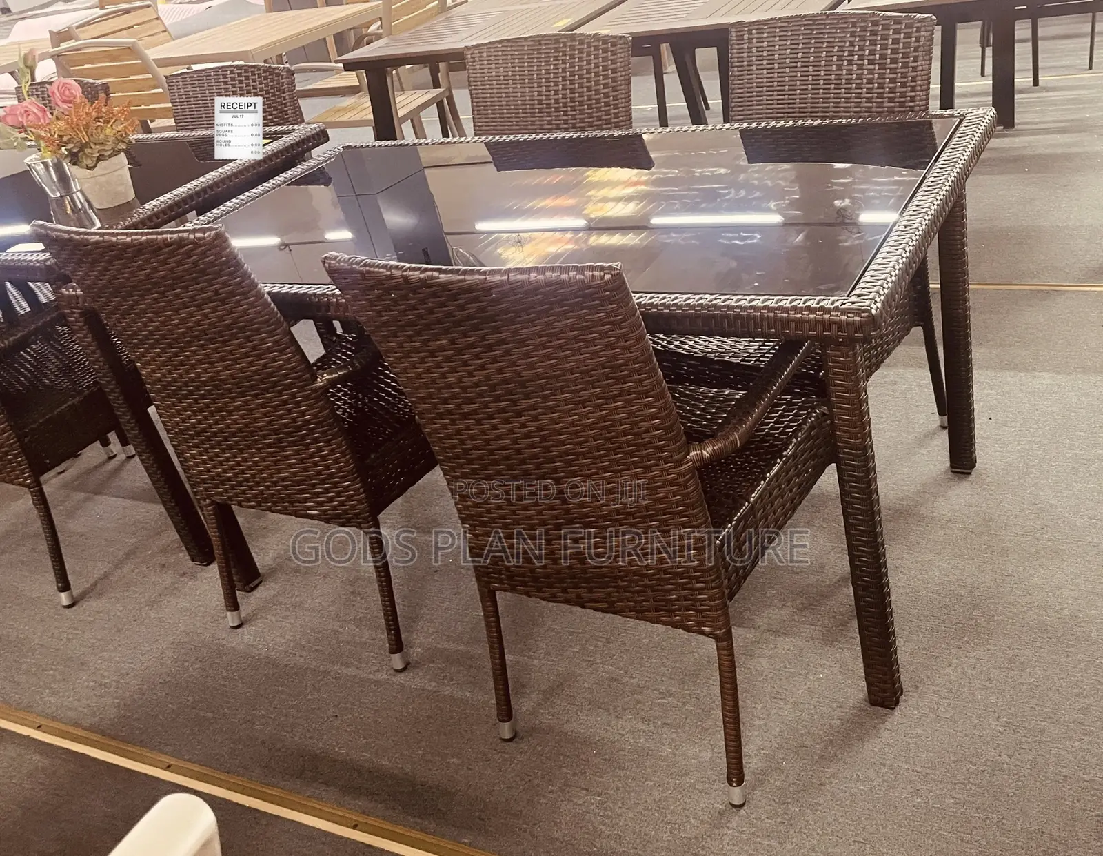Outdoor/ Garden 4 Seater Dining Table Set