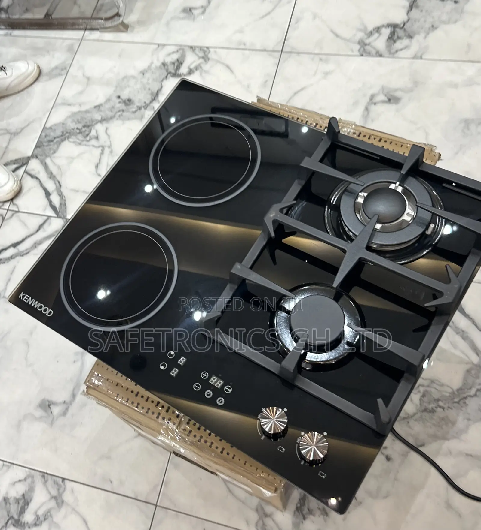 Choose Black Kenwood 60cm 2+2 Inbuilt Cooker – 2 Gas Burners