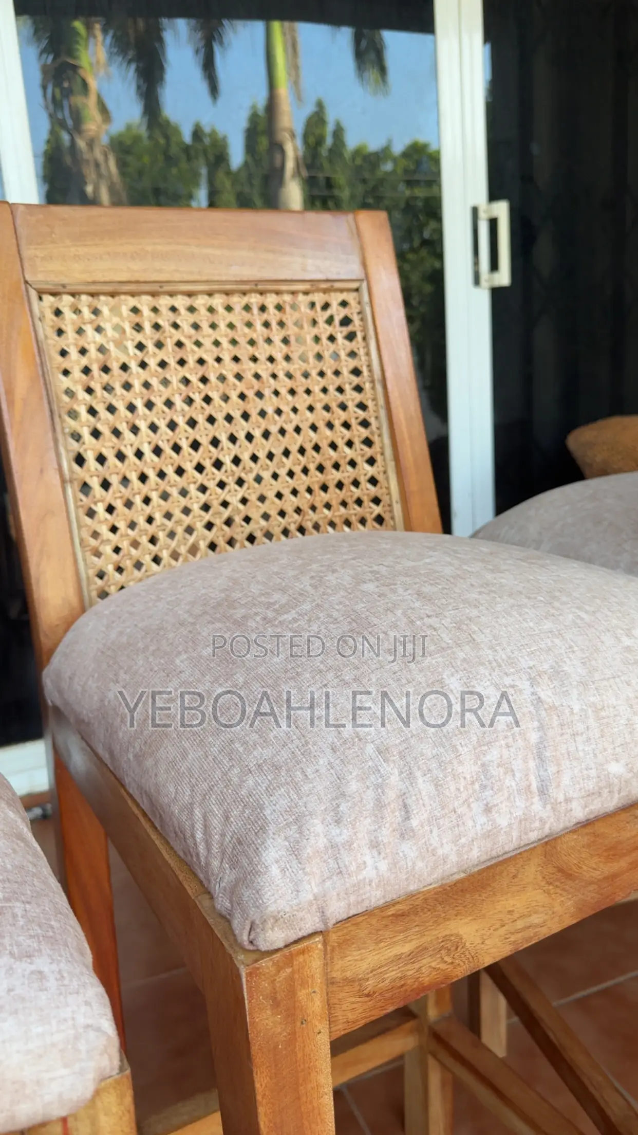 Wooden Rattan Island Stools Available