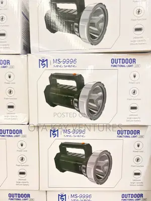Rechargeable Battery Packed 20w Outdoor Torch Light