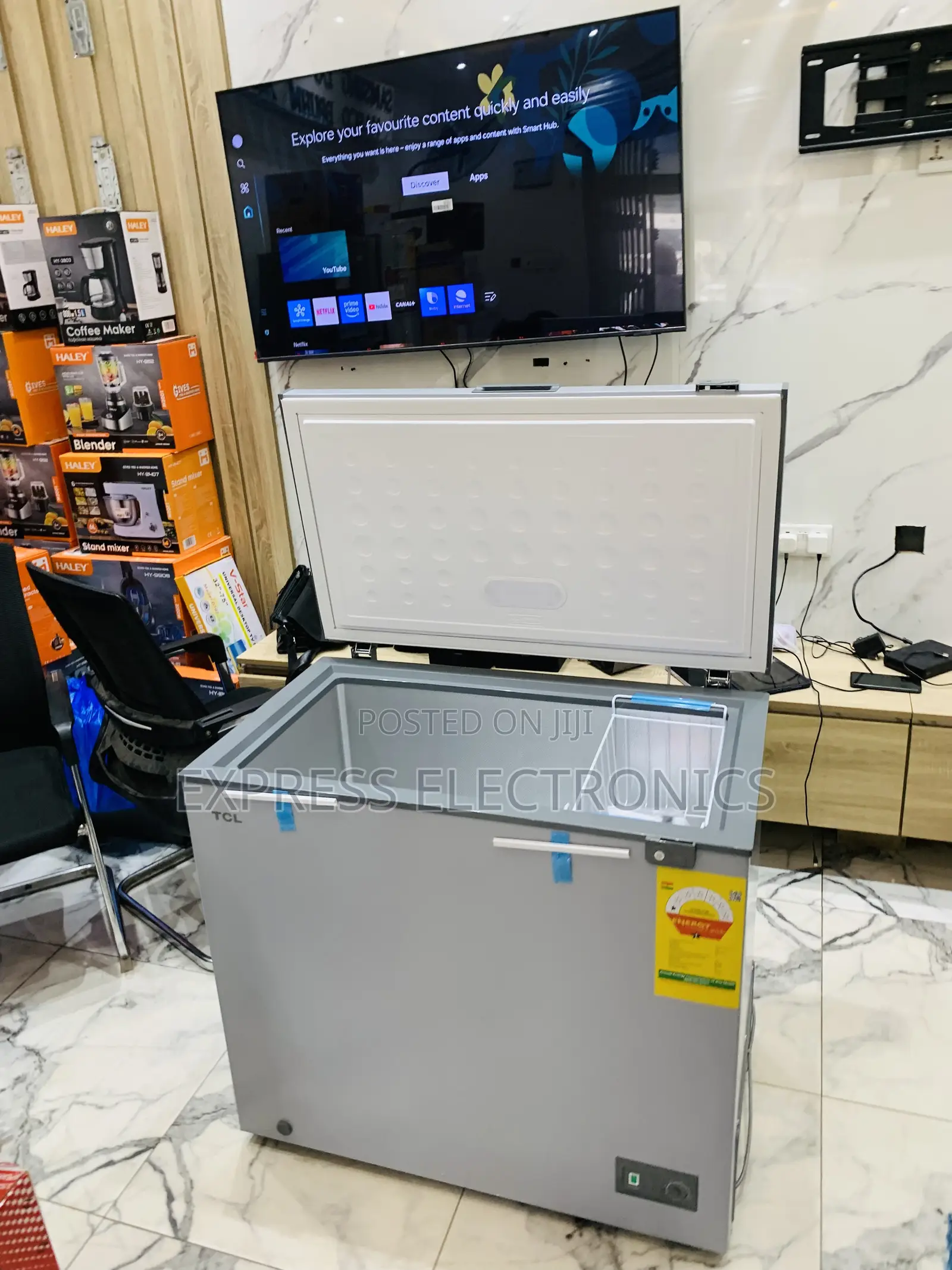 Shop From the New Store TCL Chest Single Door Grey 200l Freezer