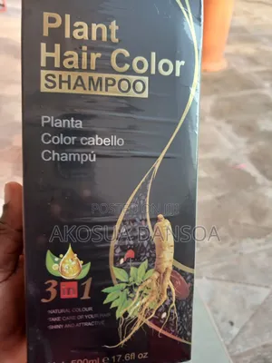 3-in-1 Black Hair Dye Shampoo