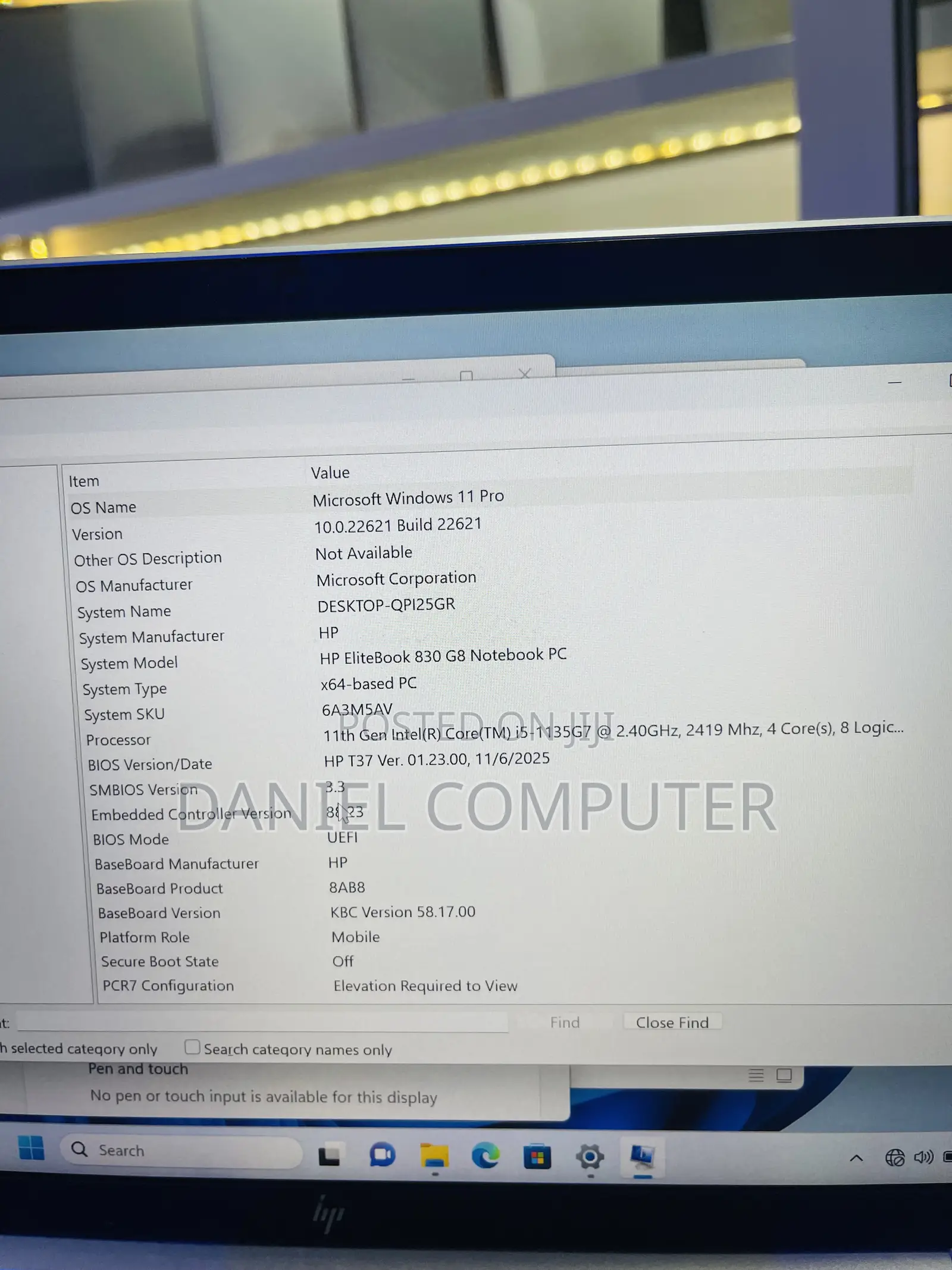 Laptop HP EliteBook 830 G8 8GB Intel Core i5 SSD 512GB