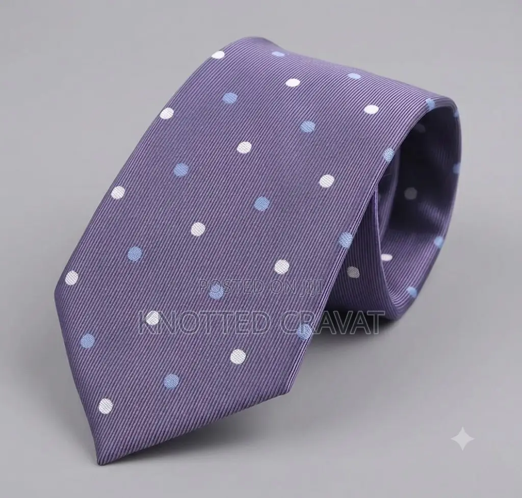 Purple Dotted Necktie