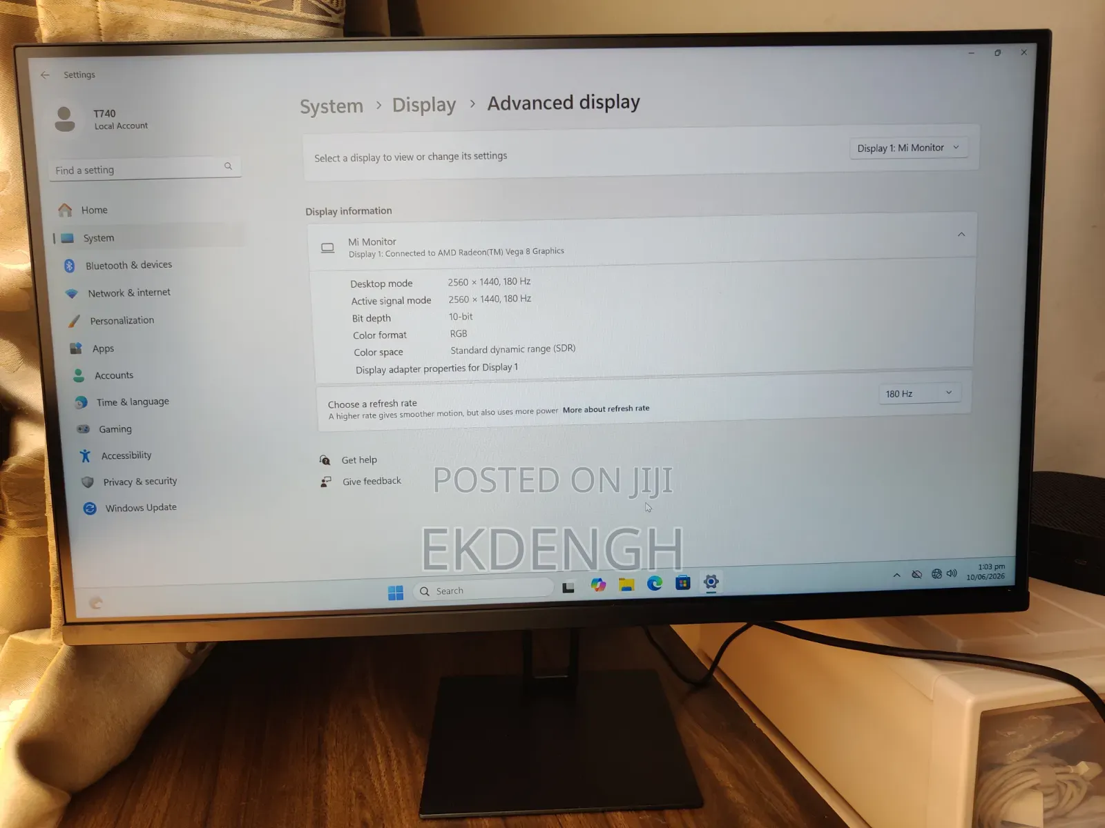 Redmi P27qca-Rg | 27" QHD (2560×1440) 180hz Ips