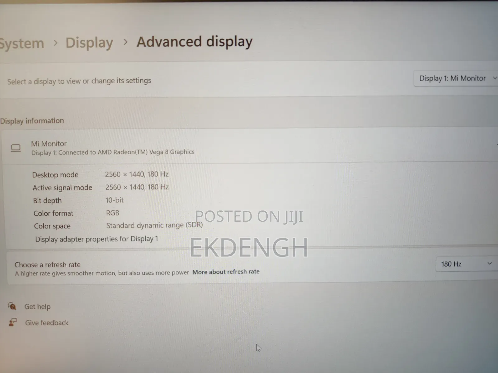 Redmi P27qca-Rg | 27" QHD (2560×1440) 180hz Ips