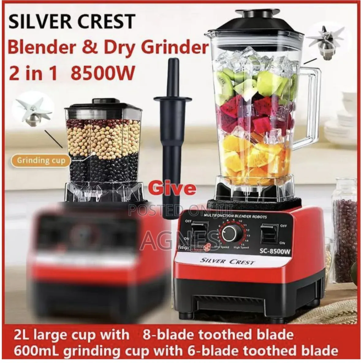 Silver Crest Double Cup Blender