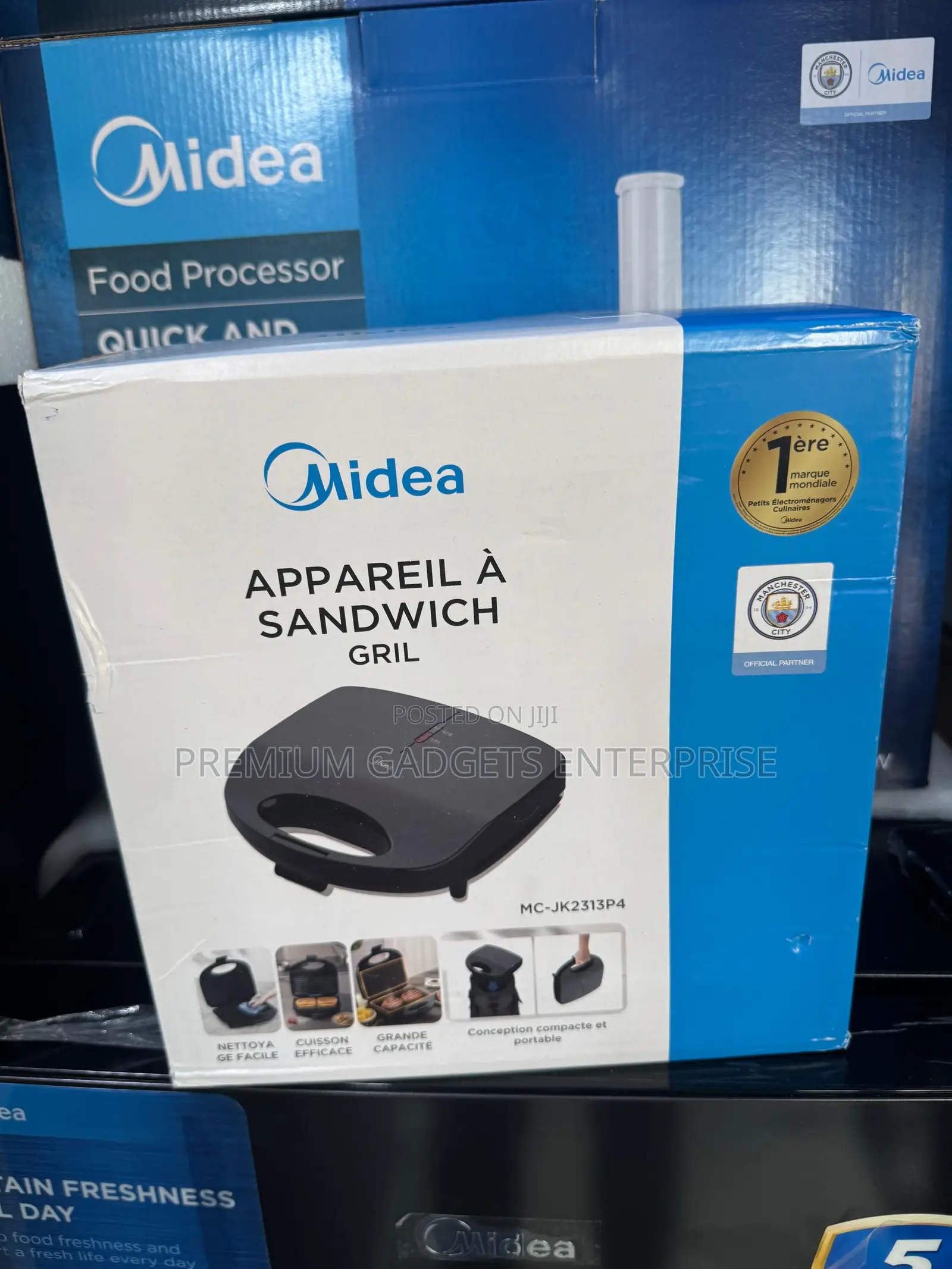 Midea Fast Heating Contact Sandwich Grill 1500w Mc-Jk2313p