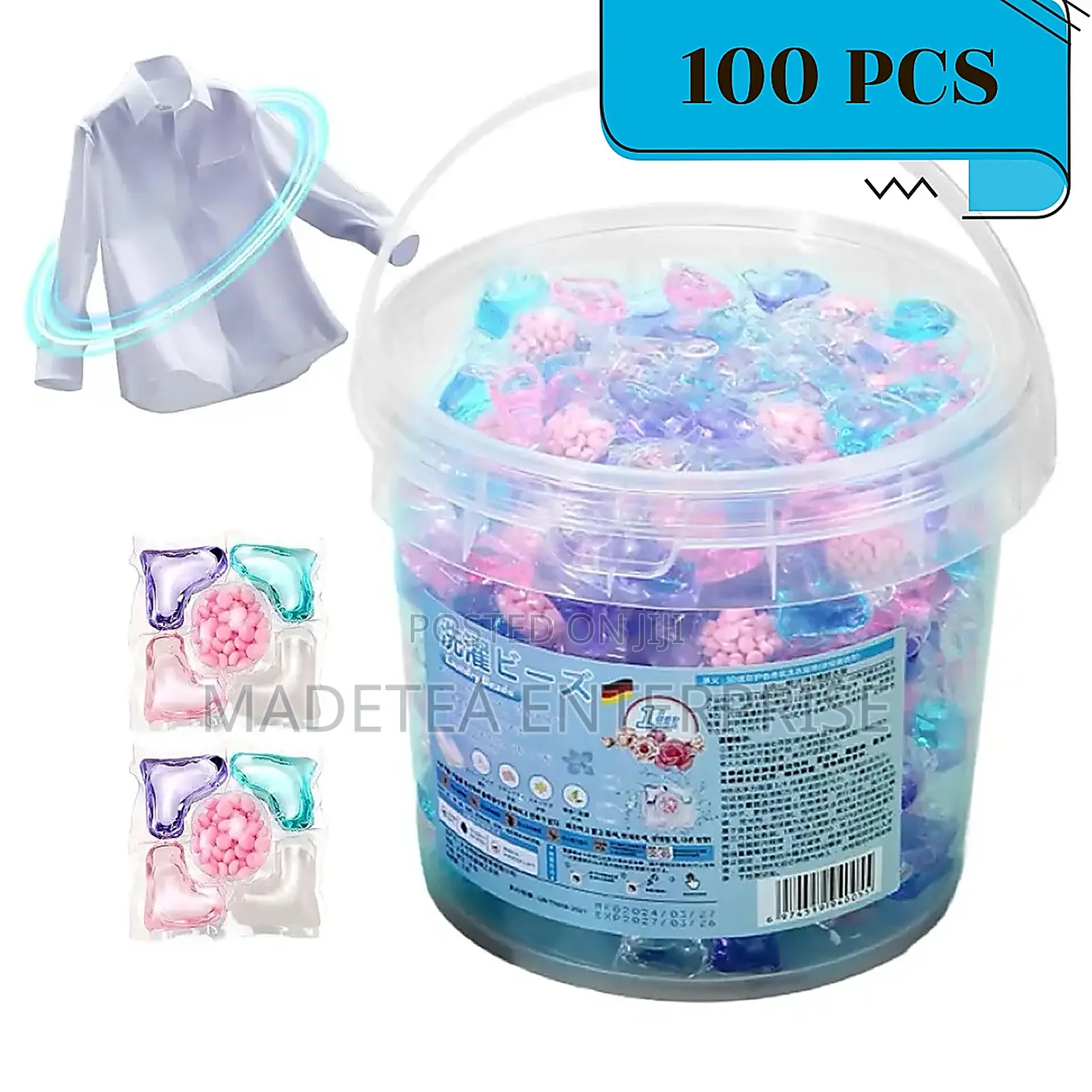 5-in-1 Laundry Pods - 100 Pieces