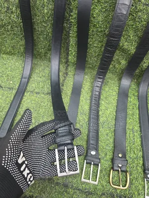 Genuine Leather Belts (Uk Used, Black) Swipe for More