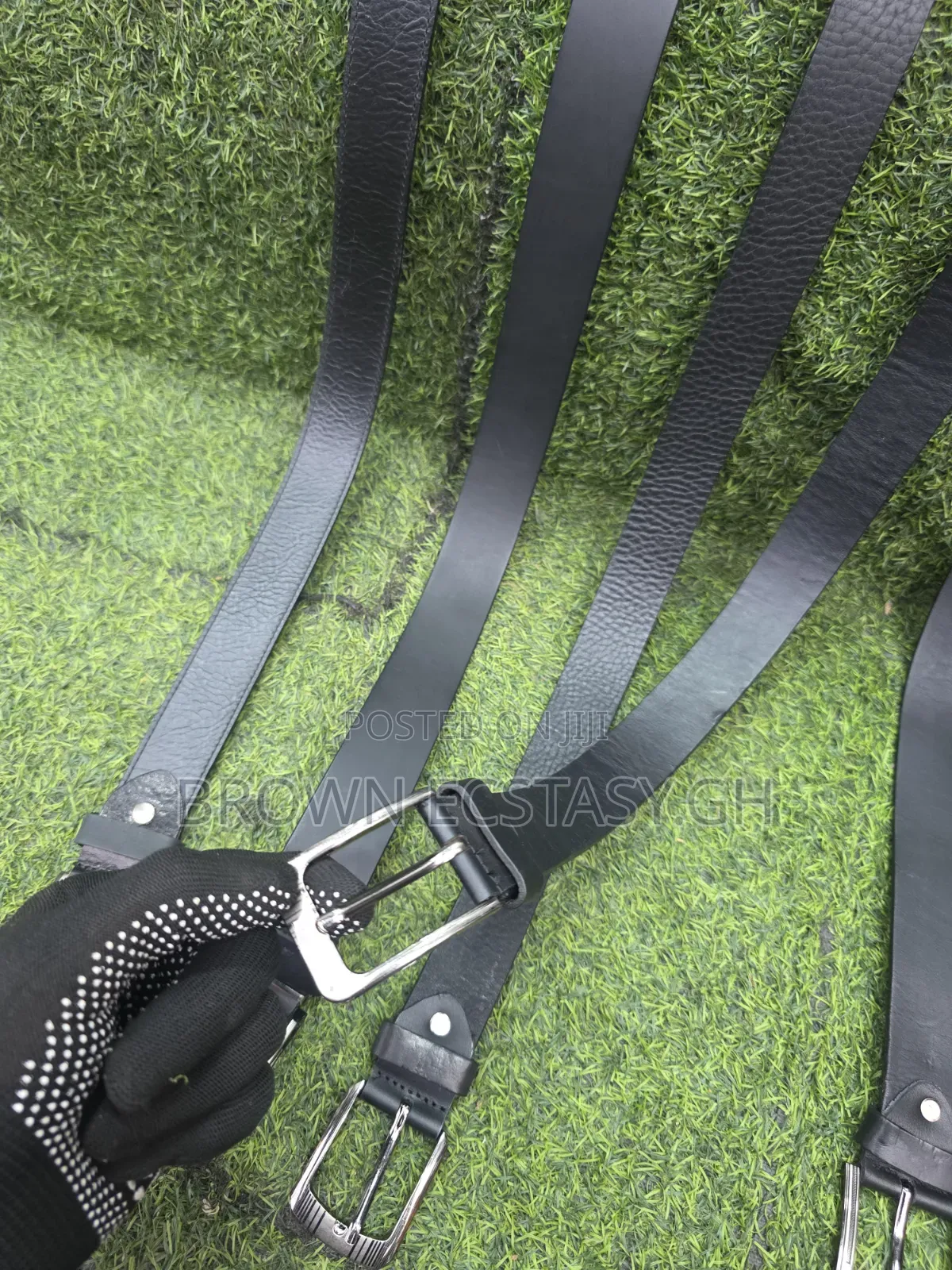 First Selection Genuine Leather Belts (Uk Used, Black)
