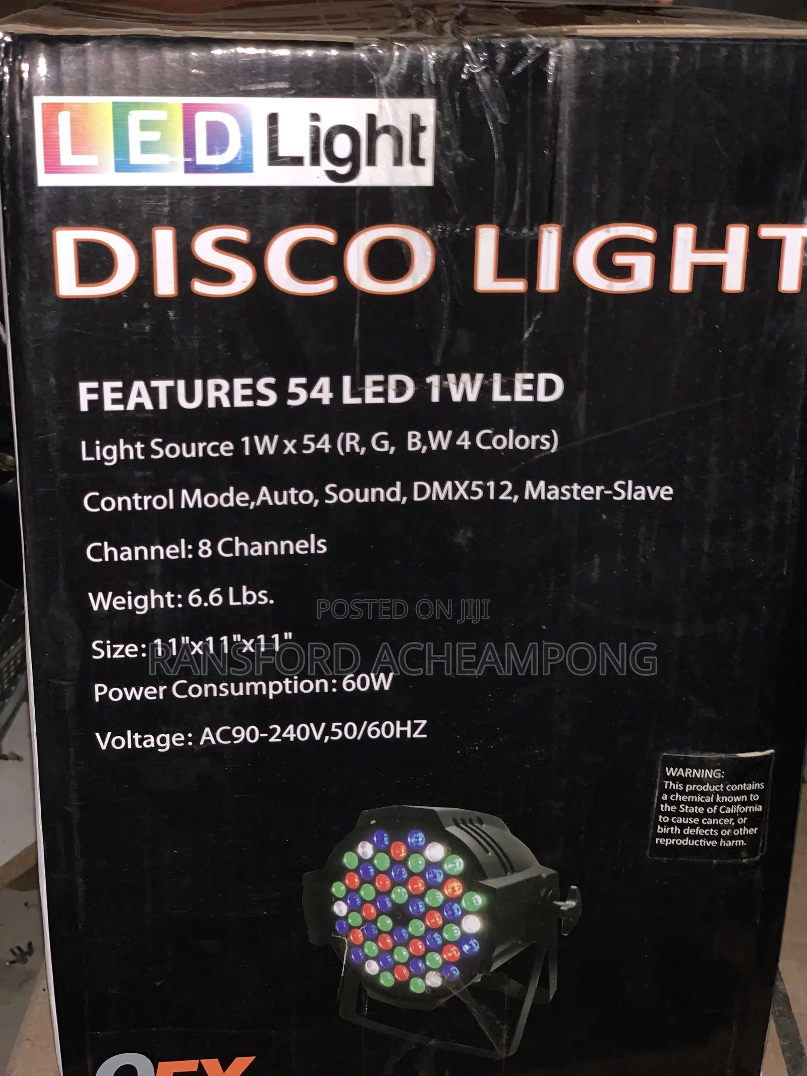 Qfx Dl 103 8.5" Led Disco Light
