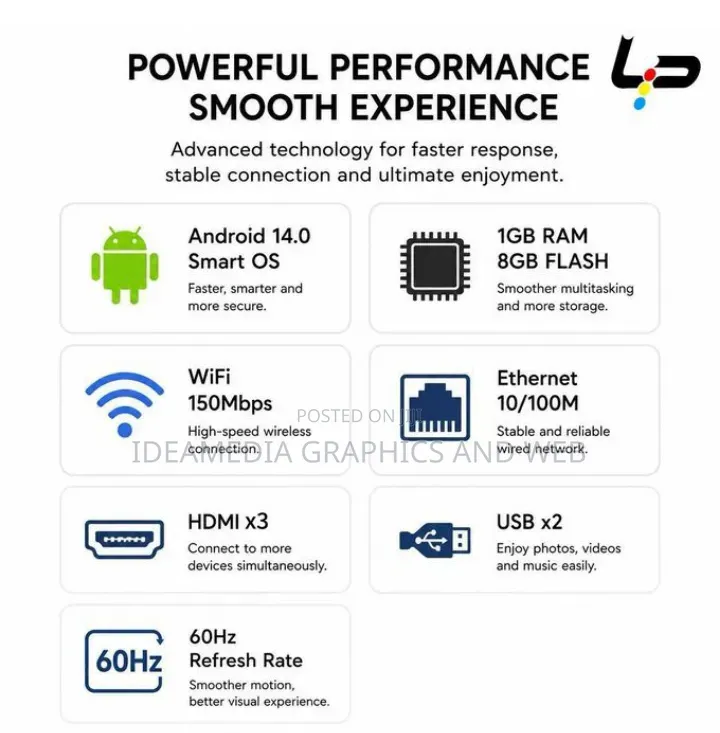Lp Smart Google Android Tv 55inches"