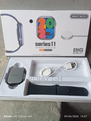 Series 11 Smart Watch 2.19 Inch Touch Screen - Black