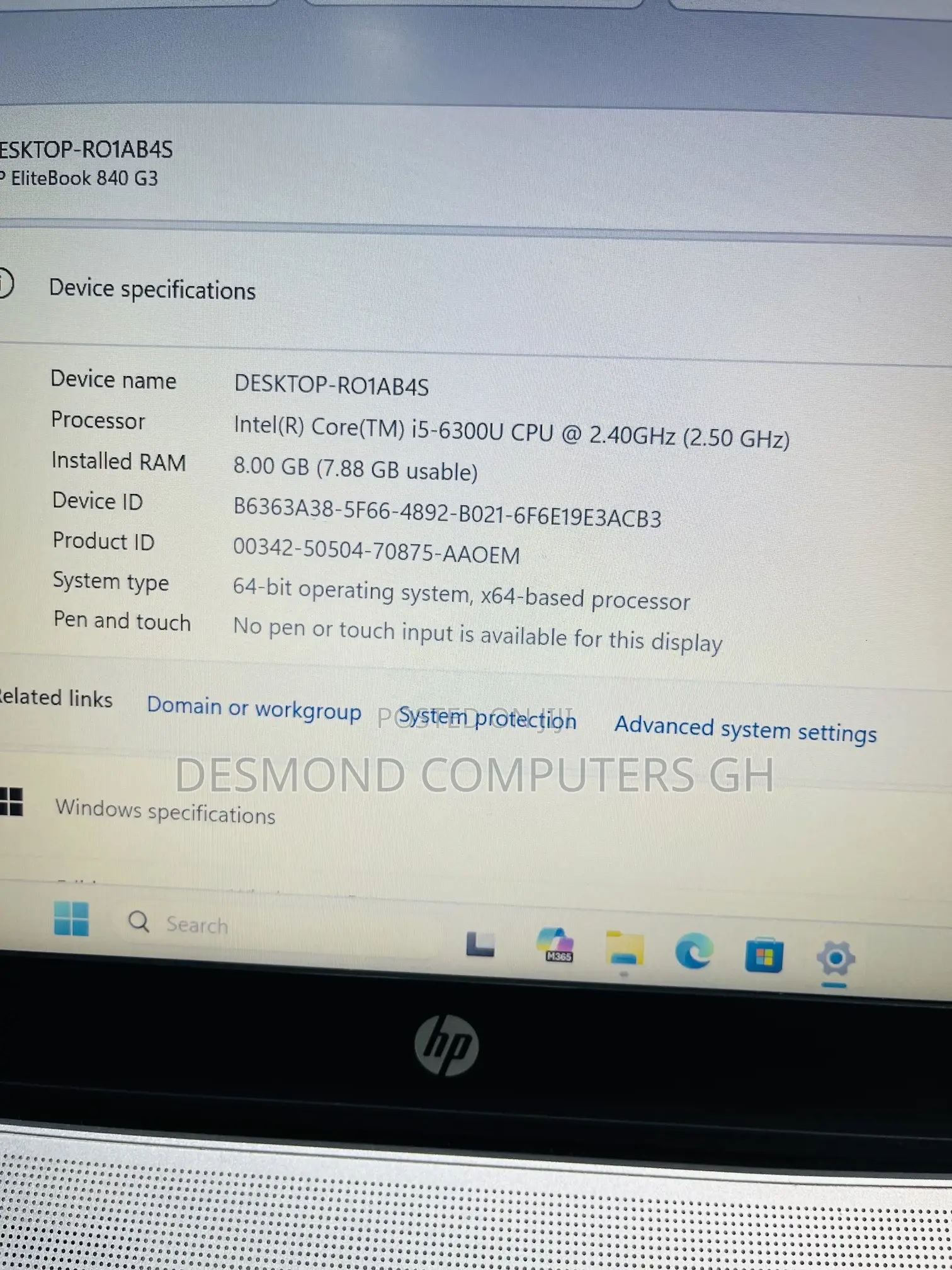 Laptop HP EliteBook 840 G3 8GB Intel Core i5 SSD 256GB