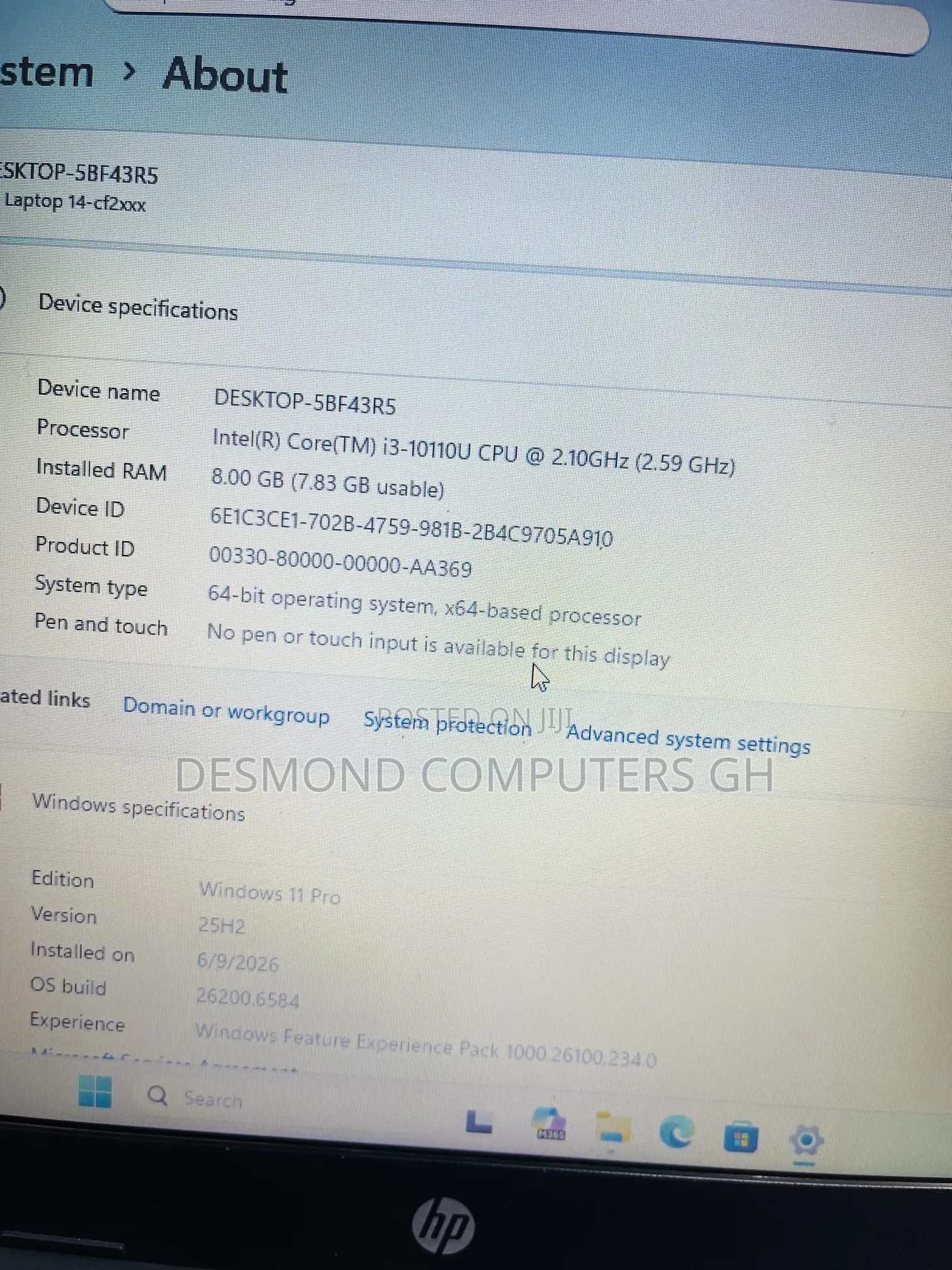 Laptop HP 14-ep0063 8GB Intel Core i3 HDD+SSD 640GB