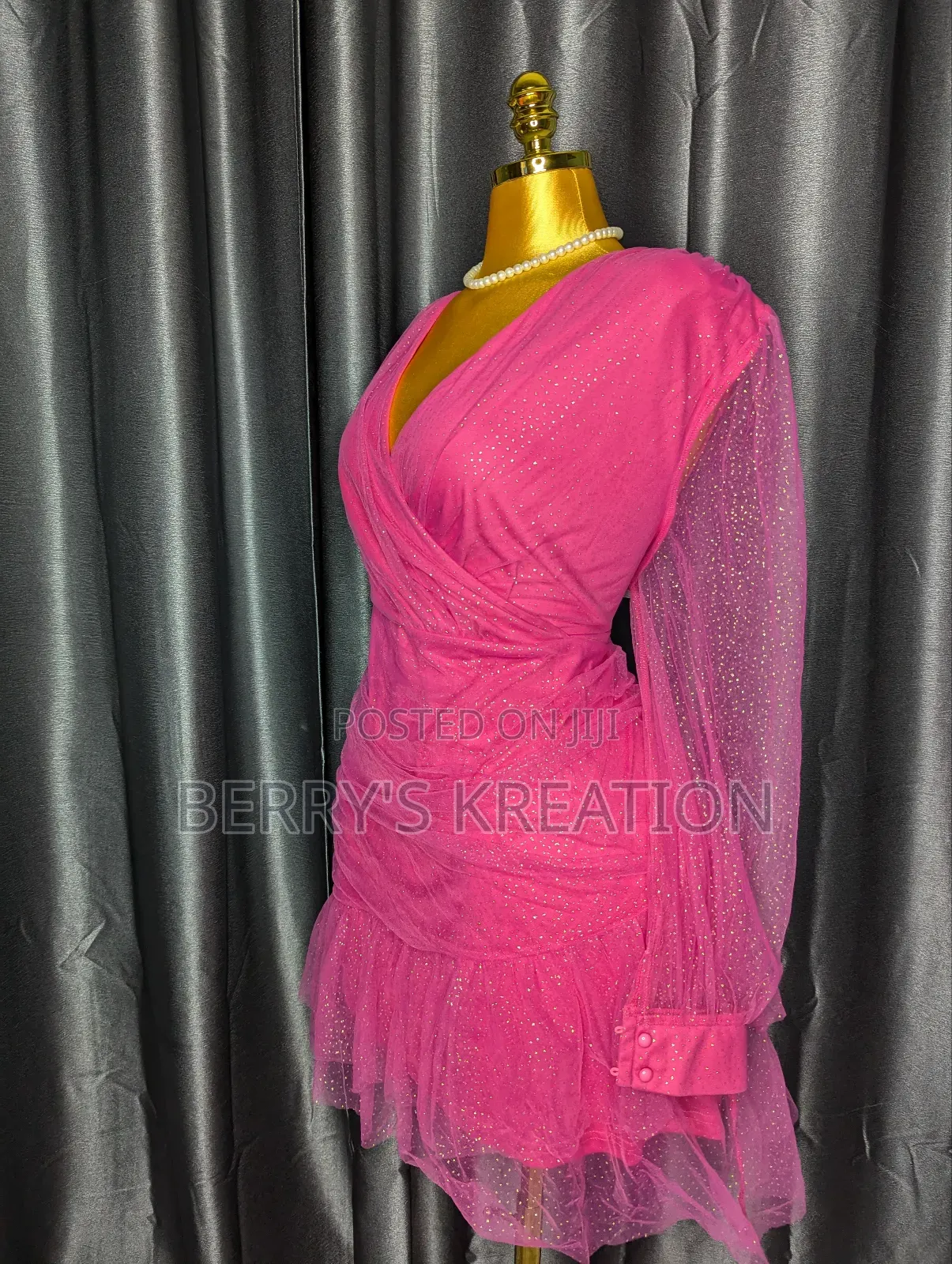 Hot Pink Dress for Plus Size Ladies