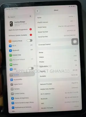 Apple iPad Air (2020) 64 GB Gray