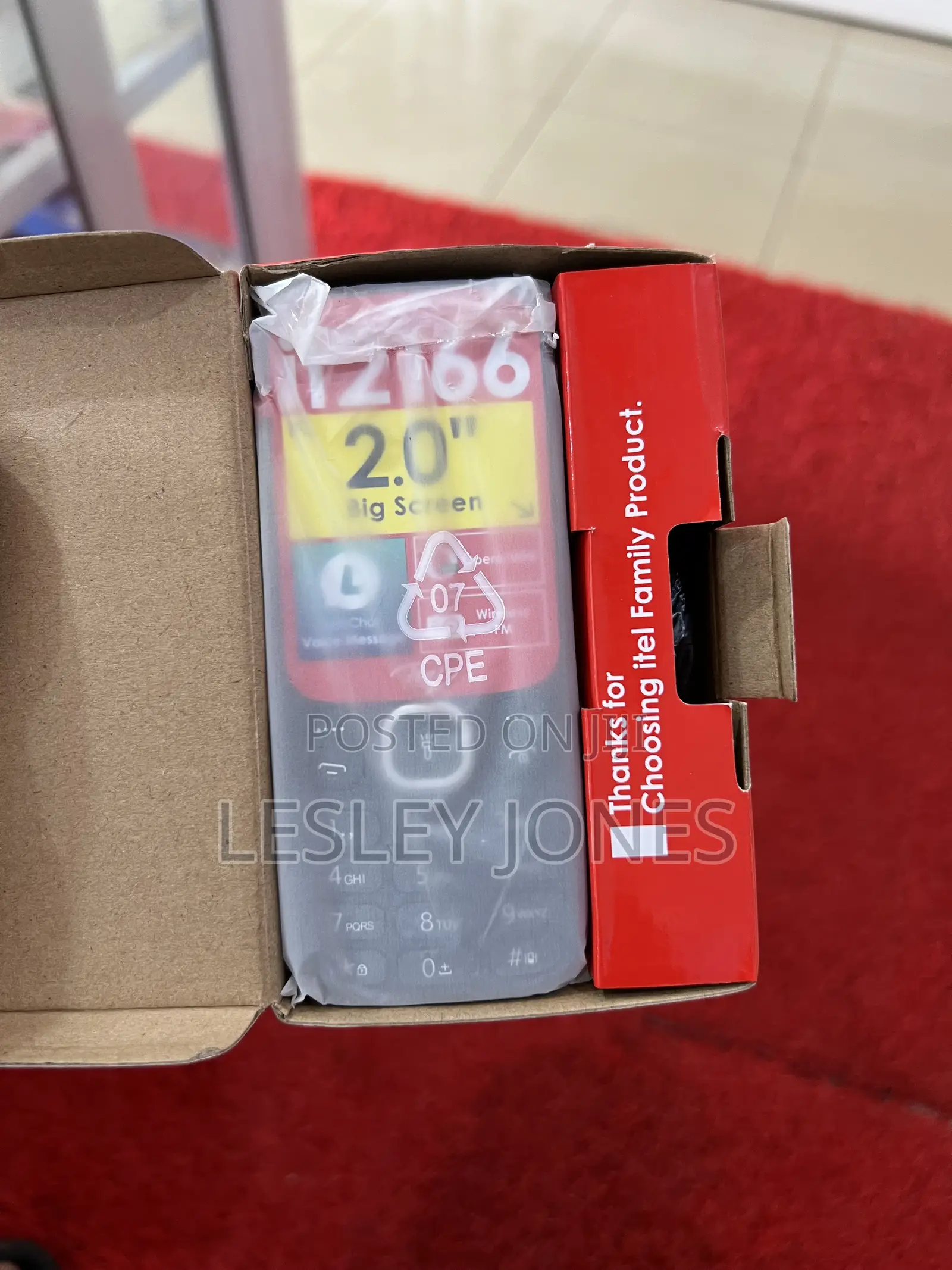 New Itel it2166 Black