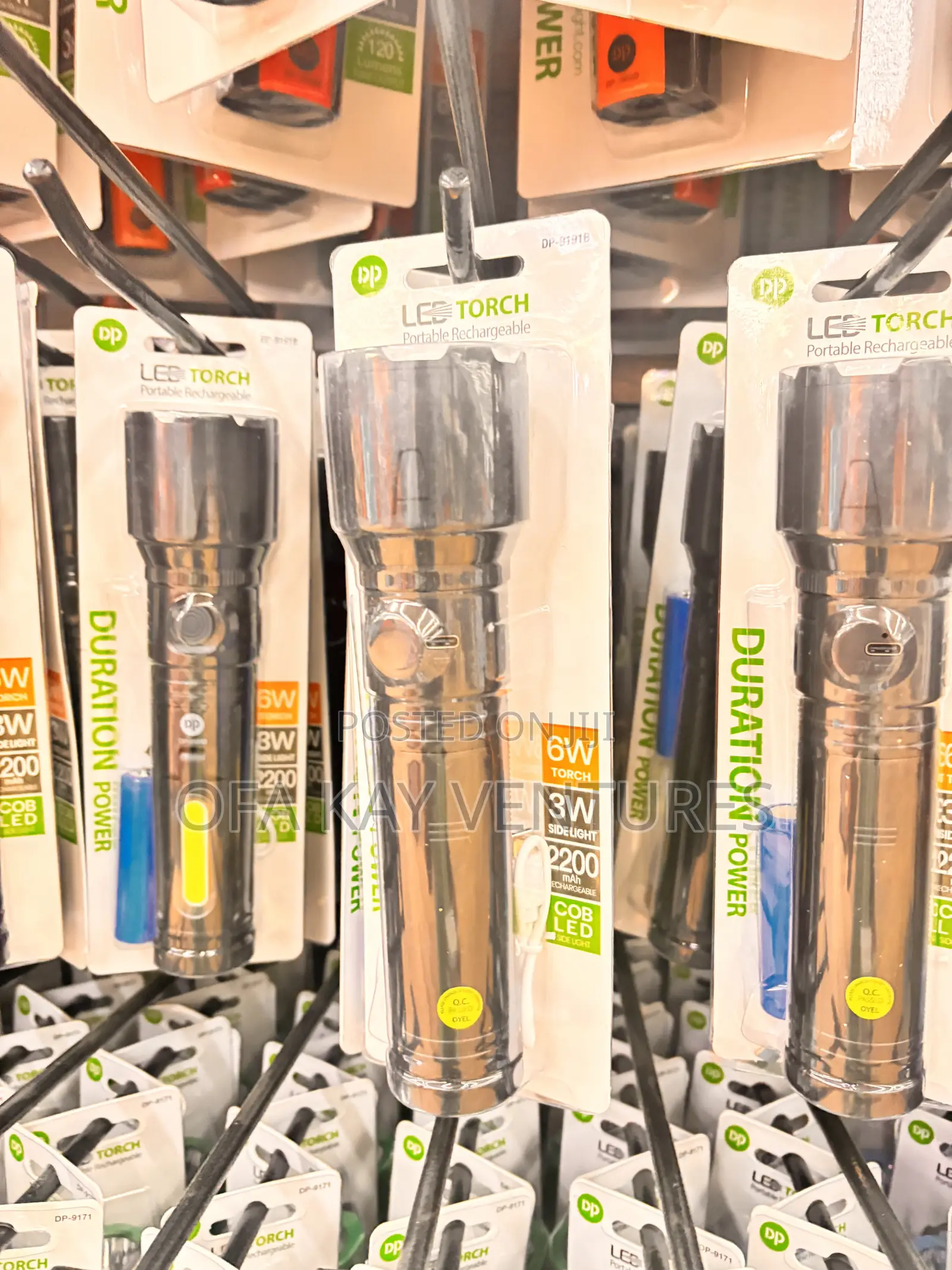 Long Led Portable Torch Rechargeable
