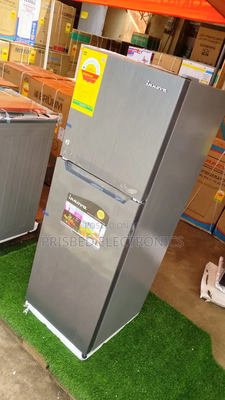 "*Innova Double Door Fridge 130 Litres Top Freezer