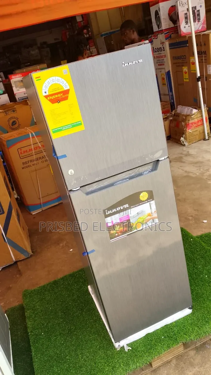 "*Innova Double Door Fridge 130 Litres Top Freezer